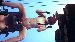 Jinx's Hard Asian Blowjob In Hentai!