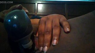 Up close view of cumshot during masturbation session