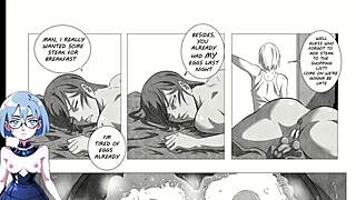 girls night out in anime cartoon style