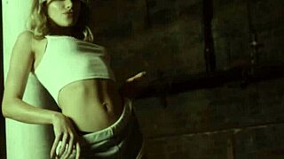 Look at Amelia's big ass as she strips naked on the court