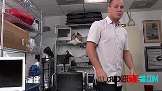 interracial gay duo goes bareback with hardcore oral in steamy office encounter