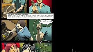 Cartoon babes scream from hard pussy pounding! 😱