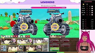 Vtuber Lewdneko Plays Evenicle Part 18 with Huge Tits