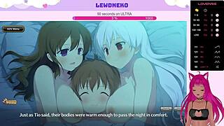 Vtuber Lewdneko Plays Evenicle Part 18 with Huge Tits