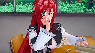 rias gremory craves more behind issei in hs dxd