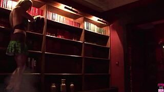 Her hot saviour licks her pierced wet pussy as a reward