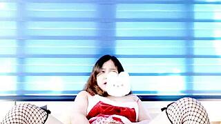 a korean girl in underwear