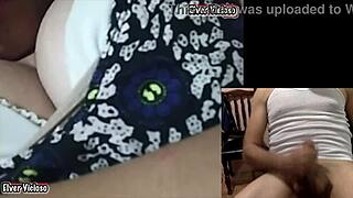 my neighbor says, 'come over, I want to see you cum on my big tits'