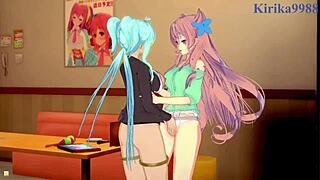 Kanade and Maria dive into intense lesbian hentai play