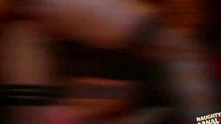 redheaded minx in lingerie moans joyfully while her man stretches out her tight pink butthole