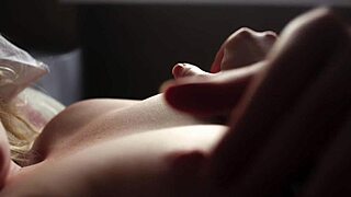 Wow! Teen slaps her tits and pussy up close!