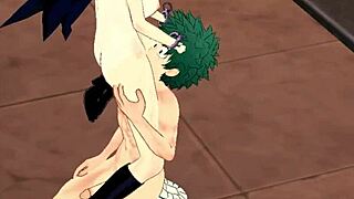 deku and midnight in hentai videos with gameplay and uncensored scenes.