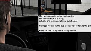Emotional Sex With Bus Stop Girl.