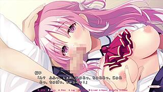 Detailed scene of Hajilove making lovers with Sakurako Sonoike.