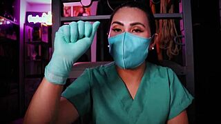 ASMR medisinsk fetish i latexhansker