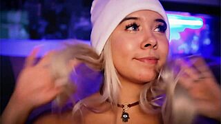 Horny Blonde Teases Stepbrother's Cock in Tight Boxers While Aroused