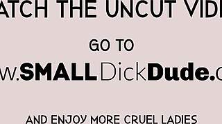 Rdečelaska tetovirana medicinska sestra onanira majhnega kurca v bolnišnici z ponižujočimi dotiki