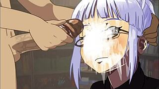 Katso Koga Akemi antaa syvän kurkkusuuhinoton ja kasvoille hentain pelissä?