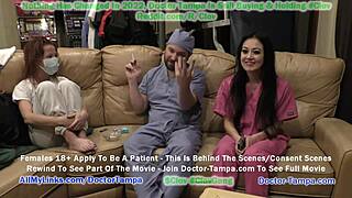 Blaire Celeste ที่ขี้อายโดนตรวจสูติกรรมน่าอับอายโดยหมอ Tampa กับความช่วยเหลือของพยาบาล Stacy! 😳