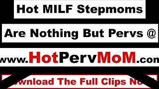 Milf blondă cu sâni mari suge pula uriașă a fiului vitreg!