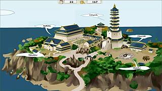 Tecknad hentai-spel med stora tuttar i Four Elements Trainer