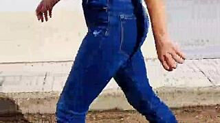 Lihat jalan braless cewek terseksi di jalan bikin aku gila!