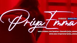 헤이, 프리야 엠마 핫 인디안 그룹 액션에서 스텝대드 정액 삼켜