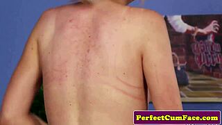 smalltits uk beauty deepthroats dick for facial