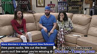 Exame ginecológico humilhante pra ebony Solana Sweets