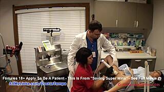 Mina förgiftad av kryptonite-kondom behöver Doktor Tampa för att rädda henne på GirlsGoneGyno!