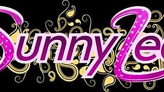 Sunny Leone rocker skitten rosa undertøy for dampende solo-action.