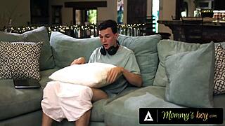 Busty Milf Rachael Cavalli Goes Wild Seeing Guy Masturbate!