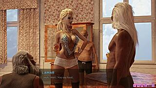 Divoká kurva dostáva gangbang od tulákov v drsnom 3D hentai hre