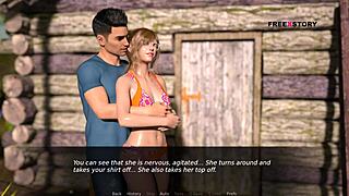 Dusklight Manor第15-2場景，Mary被John猛幹，在泳池邊淋浴後發生。