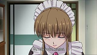 Empregada fofa de meias transa em hentai sem censura