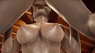 Тройничок с Алоем: глубокий минет и идеальная попка в действии