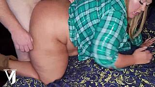 Lahko vroča BBW Veronica Jasmine zdrži Thor Johnsons masivni debeli kurac za creampie?