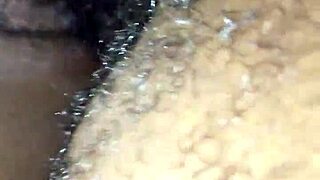 बिग ब्लैक डिक मिल्फ को क्रीमी मेस में पाउंड करता है