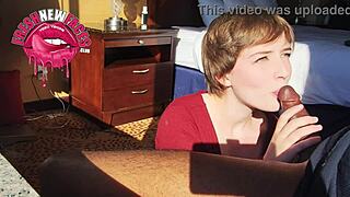 Εκπληκτική ομορφιά κάνει τολμηρή πρώτη φορά γύρισμα με σπέρμα στο στόμα