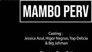 Jessica Azul digenjot tiga kontol besar, dua di pantatnya