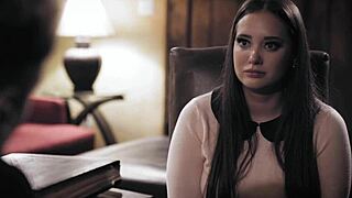 Şişman Gia Paige vahşi oral sonrası kirli papazı siker