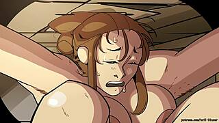 Bombshell Barista Bagian 2: Blonde Kelas dengan Tits Besar Godain Batang Monster. Vixen Kartun Tailblazers Nyala Main Solo Liar.