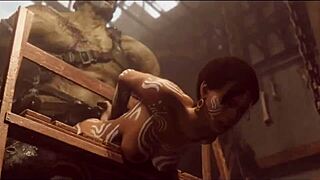 Resident Evil 3D gangbang porno kompilace