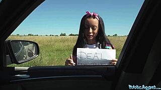 Oye, ¿quieres verme follarla al aire libre por dinero en público?