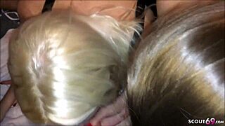 Hé, tu veux voir du vrai sexe de groupe amateur allemand après la disco ?