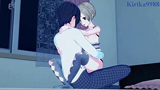 Koume Shirasaka en Hinako Kita in wilde hentai seks