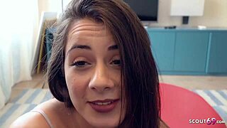 Neuveriteľné! Nemecký skaut oklame mladú 18+ Giorgiu na rimming a šúchanie pri falošnej modelke vonku