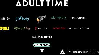 Tehotná manželka tlačí Setha Gamblea do náručia Anny de Ville