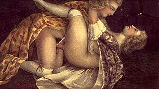 Afslappet fortællende vintage erotiske tegninger med retro kunstnerisk flair